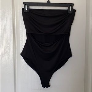 Strapless cutout bodysuit
